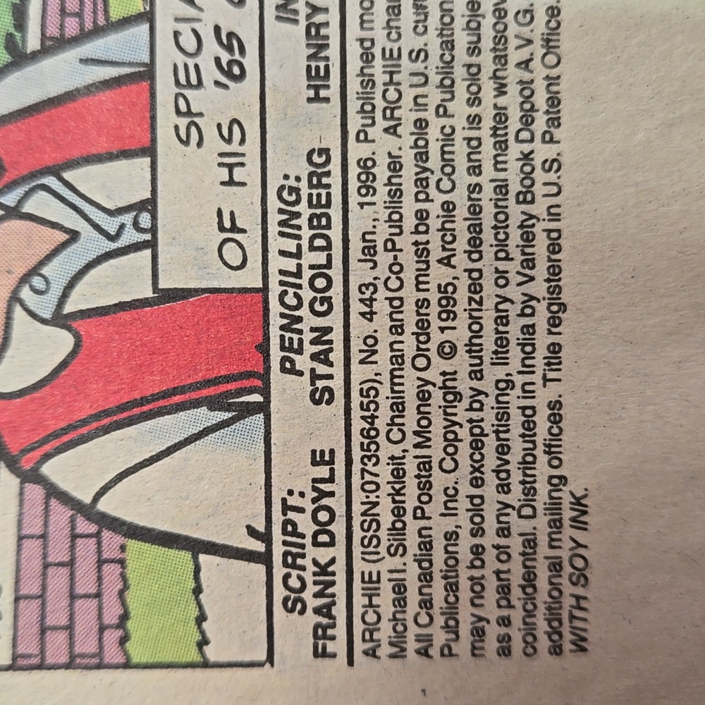 Archie Comics Issue No. 443 - Picture 6 of 8